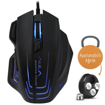 Aula S18 6400DPI RGB 7 Programlanabilir Tuş 1000Hz Gaming Oyuncu Mouse - 2