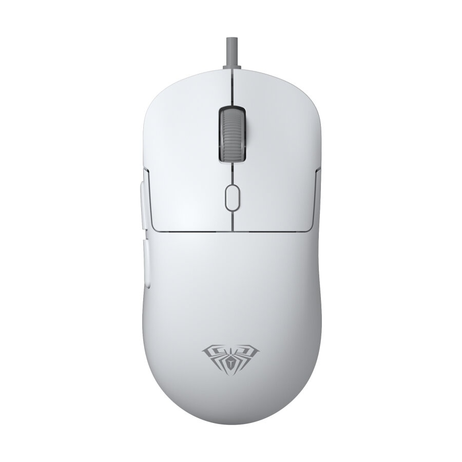 Aula S35 7200 DPI 6 Kademeli Optik Sensör 13 RGB Mod Makrolu Hafif Ergonomik Örgülü Kablo Gaming Oyuncu Mouse Beyaz - 1