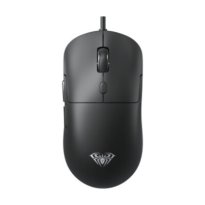 Aula S35 7200 DPI 6 Kademeli Optik Sensör 13 RGB Mod Makrolu Hafif Ergonomik Örgülü Kablo Gaming Oyuncu Mouse Siyah