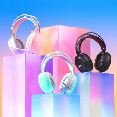 Aula S505 RGB USB Gaming Mikrofonlu Oyuncu Kulaklığı Pembe - 8