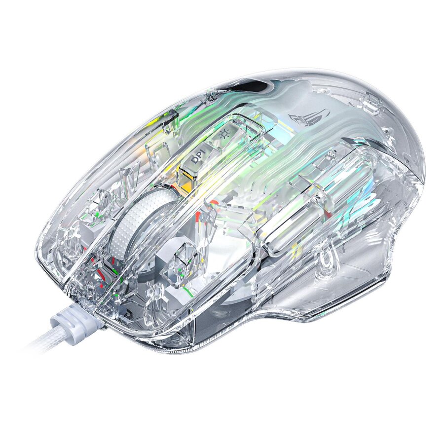 Aula S80 7200DPI 7 Tuşlu RGB Şeffaf Optik Oyuncu Gaming Mouse - 4