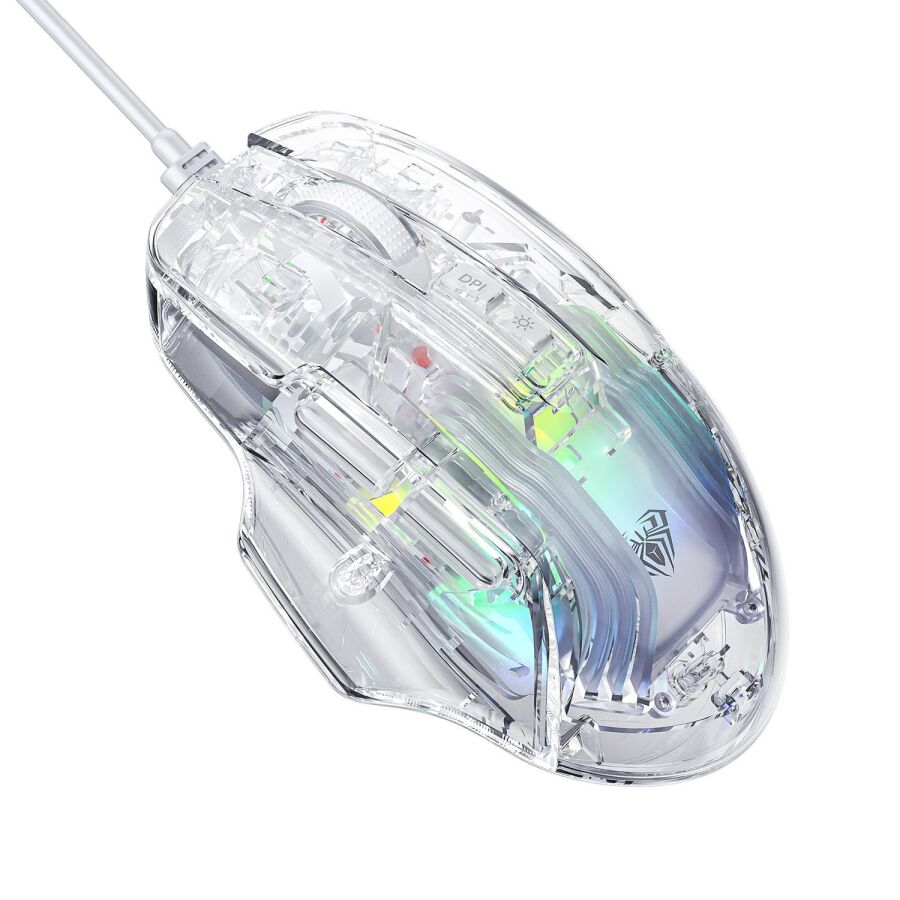 Aula S80 7200DPI 7 Tuşlu RGB Şeffaf Optik Oyuncu Gaming Mouse - 5