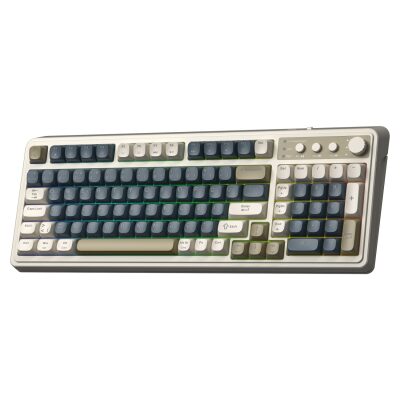 Aula S99 Retro RGB Gaming 3 Modlu Bluetooth/2.4GHz/USB-C Kablosuz Makrolu Türkçe Q Klavye Lacivert - 7