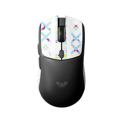 Aula SC580X LightWeight PAW3395 Sensör 10000 DPI 1000Hz Kablolu ve Kablosuz Gaming Oyuncu Mouse Siyah - 2