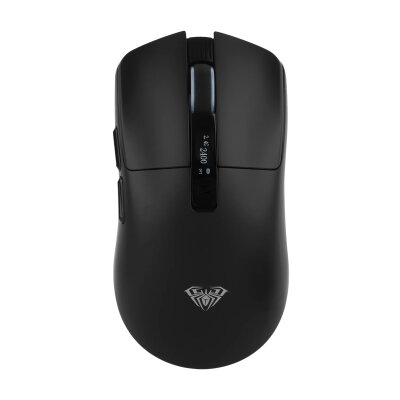Aula SC590 Pro PAW3311 20000 DPI 1000Hz Tri-Mode Bluetooth 2.4GHz Kablosuz Dijital Ekranlı Hafif Gaming Oyuncu Mouse Siyah