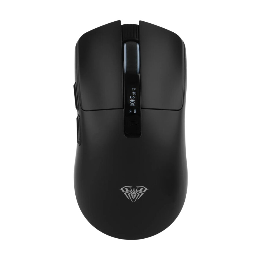 Aula SC590 Pro PAW3311 20000 DPI 1000Hz Tri-Mode Bluetooth 2.4GHz Kablosuz Dijital Ekranlı Hafif Gaming Oyuncu Mouse Siyah - 1