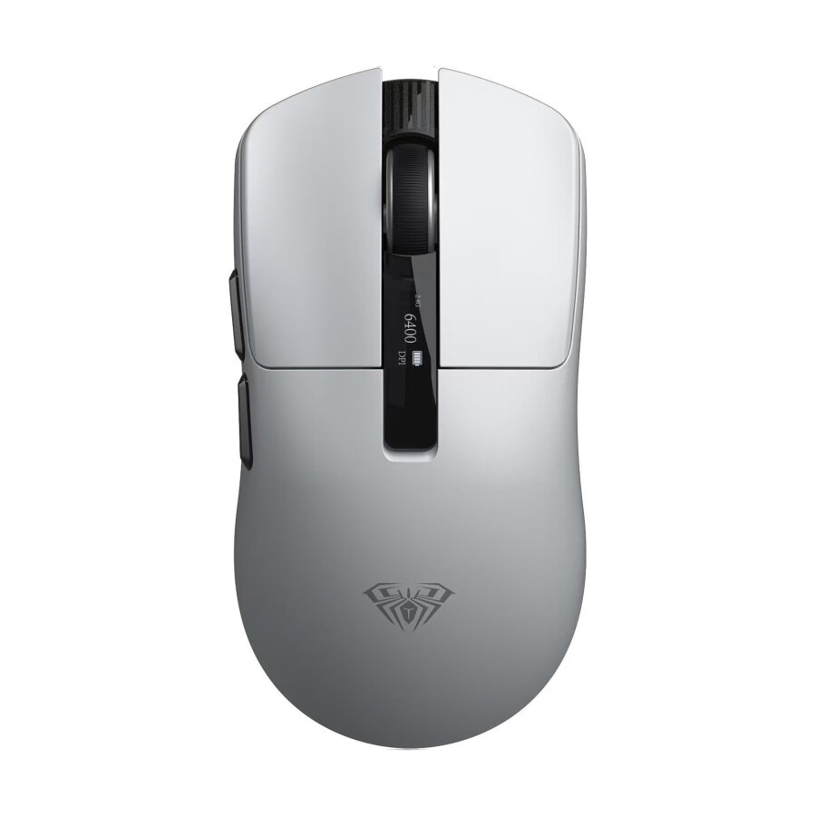 Aula SC590 Pro PAW3311 20000 DPI 1000Hz Tri-Mode Bluetooth 2.4GHz Kablosuz Dijital Ekranlı Hafif Gaming Oyuncu Mouse Beyaz - 1