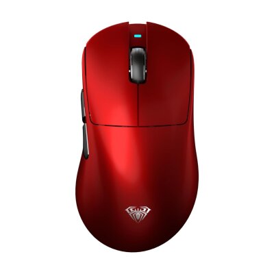 Aula SC900 Max PAW3950 Sensör 30000 DPI 8000Hz Kablolu ve Kablosuz Gaming Oyuncu Mouse Kırmızı