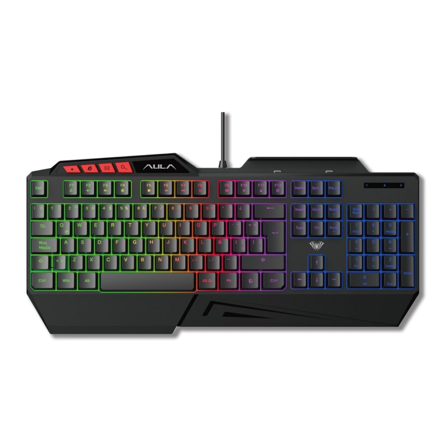 Aula T650 4 in 1 Gaming Set RGB Kablolu Membran Klavye 3600 DPI Mouse Mikrofonlu Oyuncu Kulaklığı Mousepad - 9