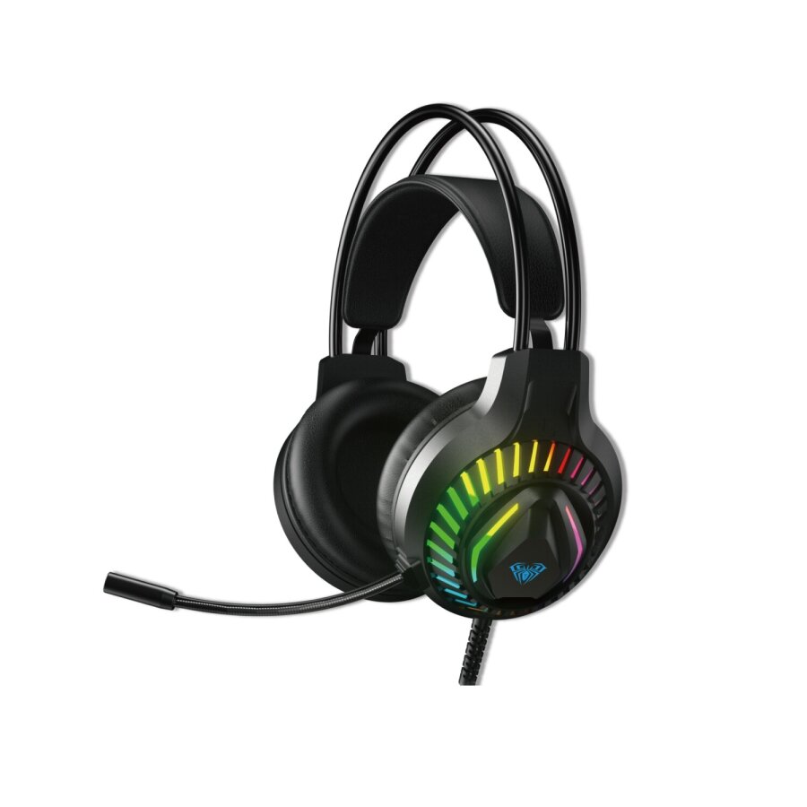 Aula T650 4 in 1 Gaming Set RGB Kablolu Membran Klavye 3600 DPI Mouse Mikrofonlu Oyuncu Kulaklığı Mousepad - 10