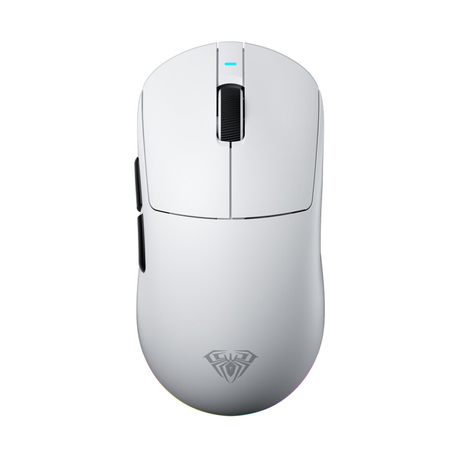 Aula V9 Pro 26000 DPI PAW3395 8000Hz Tri-Mode Kablosuz RGB Omron Switch Lightweight E-Spor Gaming Oyuncu Mouse Beyaz - 1