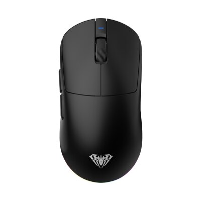 Aula V9 Pro 26000 DPI PAW3395 8000Hz Tri-Mode Kablosuz RGB Omron Switch Lightweight E-Spor Gaming Oyuncu Mouse Siyah - 1