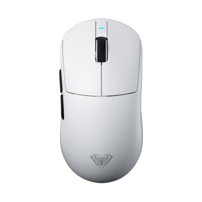 Aula V9 Pro Plus 26000 DPI PAW3395 8000Hz Tri-Mode Kablosuz RGB Omron Switch Lightweight E-Spor Gaming Oyuncu Mouse Beyaz 