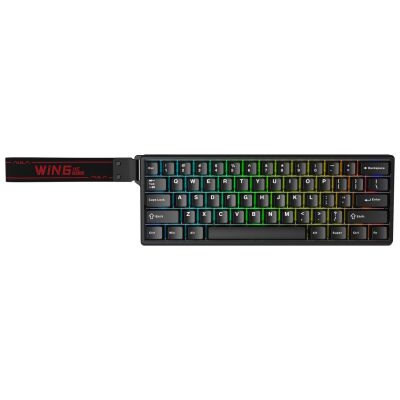 Aula Win60 HE Manyetik Klavye Rapid Trigger GrayWood Swtich 8000Hz RGB TKL Hot Swap Oyuncu Klavyesi Siyah - 2