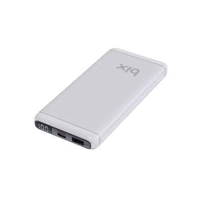 Bix 10000mAh 20W PD Type-C ve USB-A SCP 22.5W QC 3.0 18W Çift Çıkışlı LED Ekranlı Powerbank Beyaz - 2
