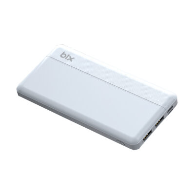 Bix 10000mAh Çift USB Çıkışlı ve LED Bildirimli Portatif Powerbank Beyaz - 2