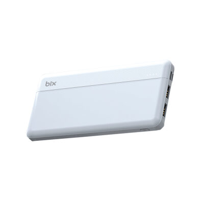 Bix 10000mAh Çift USB Çıkışlı ve LED Bildirimli Portatif Powerbank Beyaz - 3