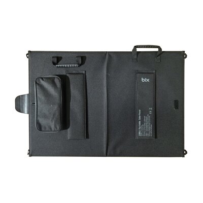 Bix 100W Katlanabilir Taşınabilir Güneş Paneli USB-A Type-C DC Çıkışlı Power Station Uyumlu Konnektör Kit Dahil Outdoor Kamp Karavan Solar Şarj Paneli - 8