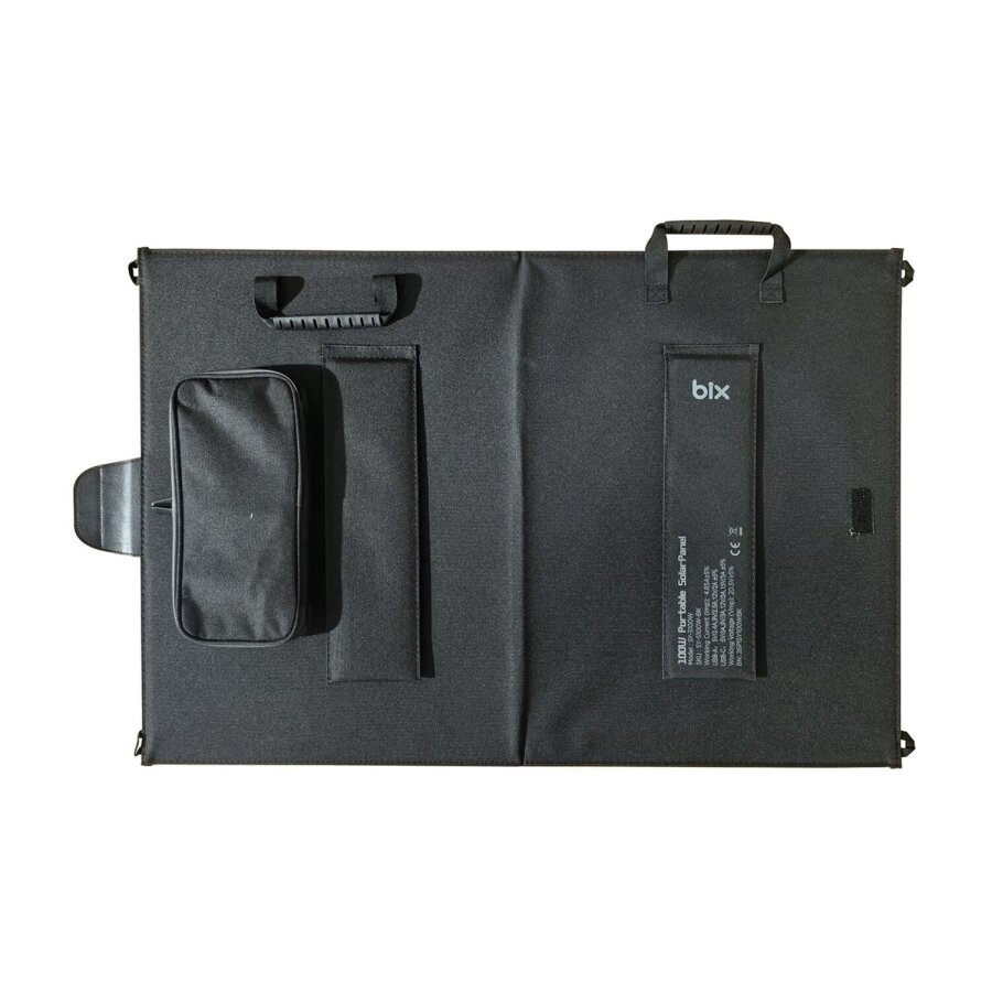 Bix 100W Katlanabilir Taşınabilir Güneş Paneli USB-A Type-C DC Çıkışlı Power Station Uyumlu Konnektör Kit Dahil Outdoor Kamp Karavan Solar Şarj Paneli - 8