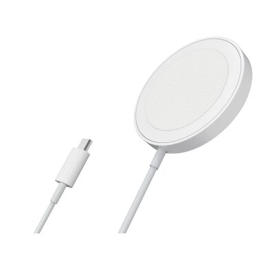 Bix 15W Manyetik Kablosuz Şarj Cihazı ve 20W GaN Type-C PD Şarj Adaptörü Beyaz - 3