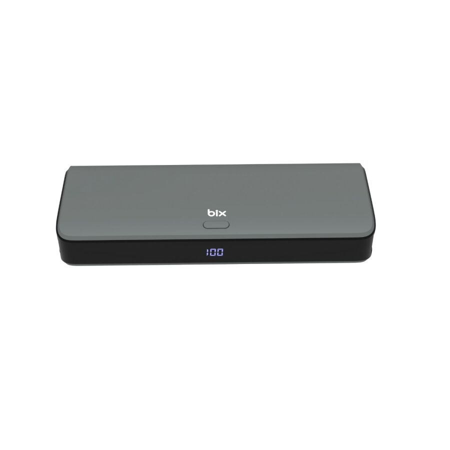 Bix 20000mAh SCP 22.5W USB-A ve Type-C PD 20W Çift Çıkışlı Dijital Ekranlı Portatif Powerbank Gri - 4