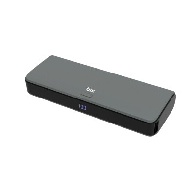 Bix 20000mAh SCP 22.5W USB-A ve Type-C PD 20W Çift Çıkışlı Dijital Ekranlı Portatif Powerbank Gri - 3