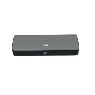Bix 20000mAh SCP 22.5W USB-A ve Type-C PD 20W Çift Çıkışlı Dijital Ekranlı Portatif Powerbank Gri - 4