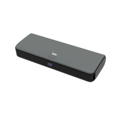 Bix 20000mAh SCP 22.5W USB-A ve Type-C PD 20W Çift Çıkışlı Dijital Ekranlı Portatif Powerbank Gri - 3