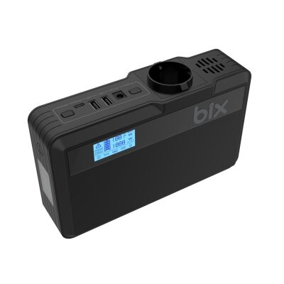 Bix 40000mAh 230V 100W İnverter Powerbank 2*USB 1*Type-C PD Çıkışlı LED Işıklı Şarj İstasyonu - 3