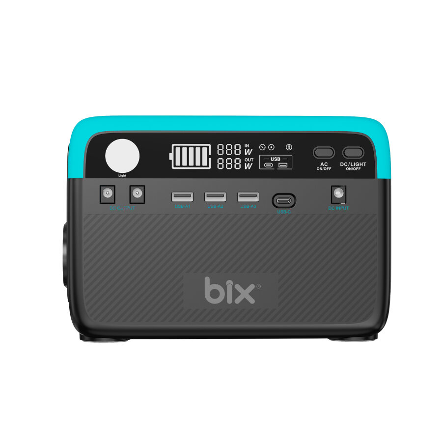 Bix 60000mAh 230V 300W Güç İstasyonu LiFePO4 Bataryalı Power Station AC/DC/USB Güneş Paneli Uyumlu - 8
