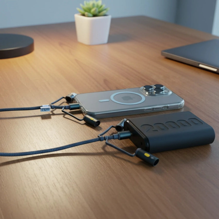 Bix 60W Çok Fonksiyonlu Şarj ve Data Kablosu LED Fenerli Alevsiz Çakmak Özellikli Premium Örgü 1.2 Metre iOS ve Android Uyumlu - 4