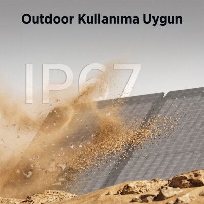 Bix 60W Katlanabilir Taşınabilir Güneş Paneli IP67 Suya Dayanıklı USB-A USB-C ve DC Çıkışlı Power Station Uyumlu Kamp Karavan Outdoor Solar Şarj Paneli - 3