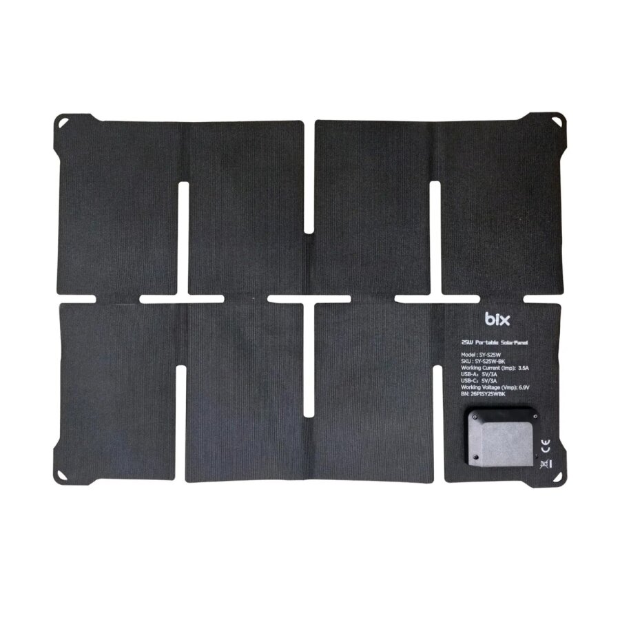 Bix 60W Katlanabilir Taşınabilir Güneş Paneli IP67 Suya Dayanıklı USB-A USB-C ve DC Çıkışlı Power Station Uyumlu Kamp Karavan Outdoor Solar Şarj Paneli - 4