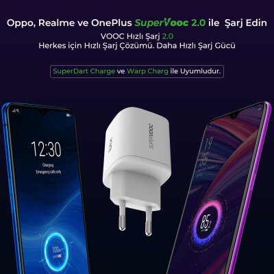 Bix 67W SuperVooc 2.0 GaN USB ve Type-C PD Hızlı Şarj Cihazı - 6