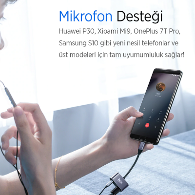 Bix ADP-07 Pro Type-C 3.5mm Kulaklık ve PD Şarj Dönüştürücü - 3