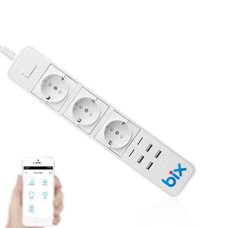 Bix Akım Korumalı Hızlı Şarj Özellikli WiFi Akıllı Priz - 1