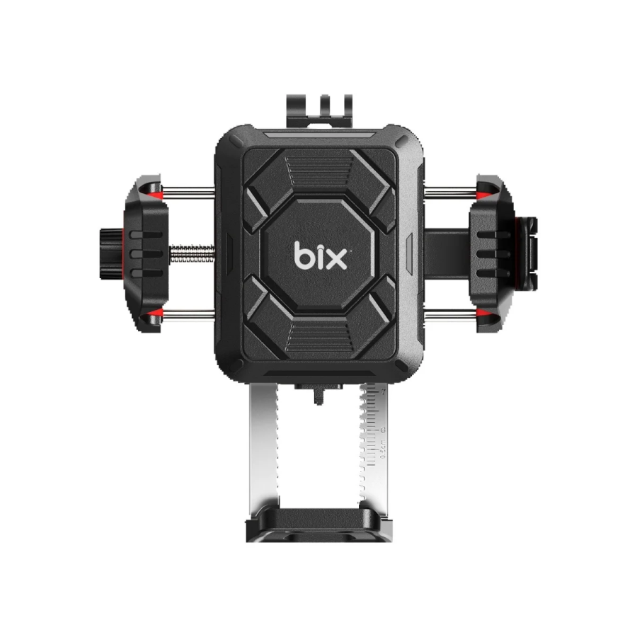 Bix BMPH04 Ayna Bağlantılı 360° Ayarlanabilir Titreşim Önleyici Motosiklet & Bisiklet Telefon Tutucu - 1