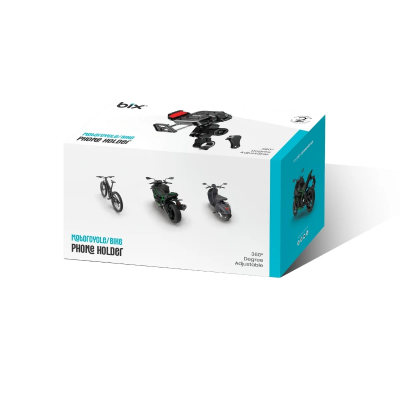Bix BPH04 Gidon Bağlantılı 360° Ayarlanabilir Titreşim Önleyici Motosiklet & Bisiklet Telefon Tutucu - 6