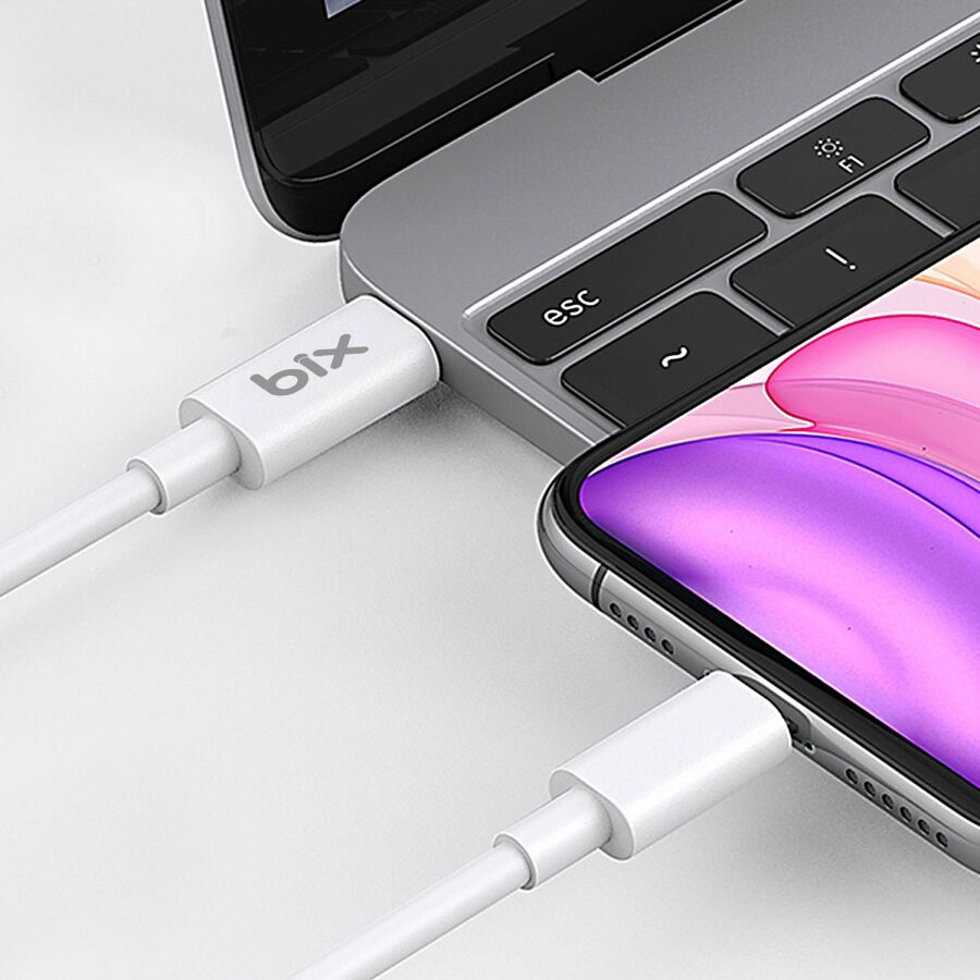 Bix BX-CL20TA 20W PD Hızlı Şarj Adaptörü + 3A USB-C'den Lightning Kablo - 5
