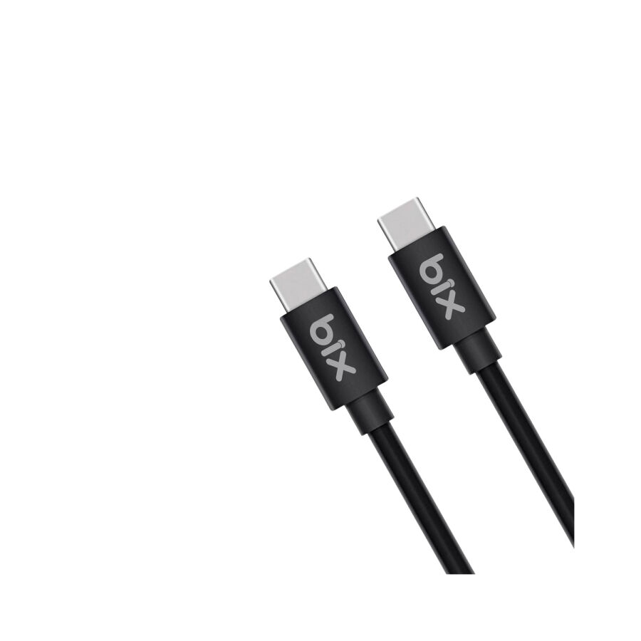 Bix BX-UC02C 60W Type-C to Type-C Hızlı Şarj ve Data Kablosu 1 Metre Siyah - 3