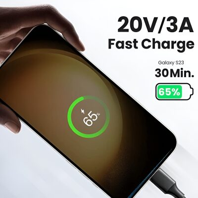 Bix BX-UC02C 60W Type-C to Type-C Hızlı Şarj ve Data Kablosu 1 Metre Siyah - 4