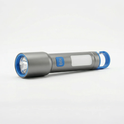 Bix BX1010FL Zoom Özellikli Şarjlı El Feneri 500 Lümen 500 Menzilli COB Yan Işıklı Type-C - 2