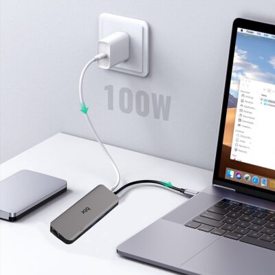 Bix BX11HB Type-C HDMI VGA Ethernet Kart Okuyucu USB Dönüştürücü - 4