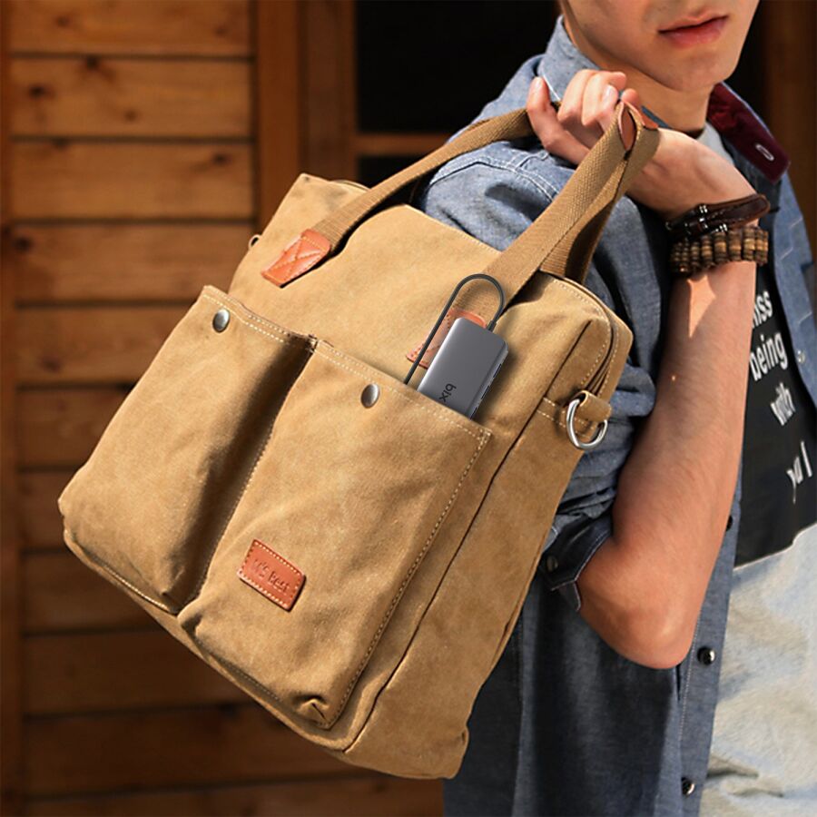 Bix BX11HB Type-C HDMI VGA Ethernet Kart Okuyucu USB Dönüştürücü - 7