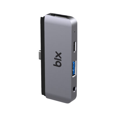 Bix BX16HB 4K HDMI Type-C Thunderbolt 3.0 Dönüştürücü Hub Macbook USB 3.5mm AUX Çevirici - 3