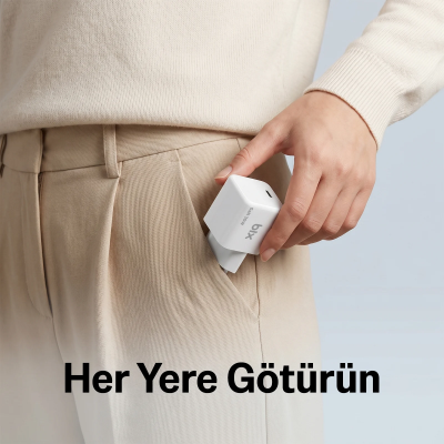 Bix BX1P32G GaN 30W Type-C PD Hızlı Şarj Cihazı iPhone Android Uyumlu Şarj Aleti Beyaz - 6