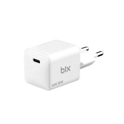 Bix BX1P32G GaN 30W Type-C PD Hızlı Şarj Cihazı iPhone Android Uyumlu Şarj Aleti Beyaz - 7