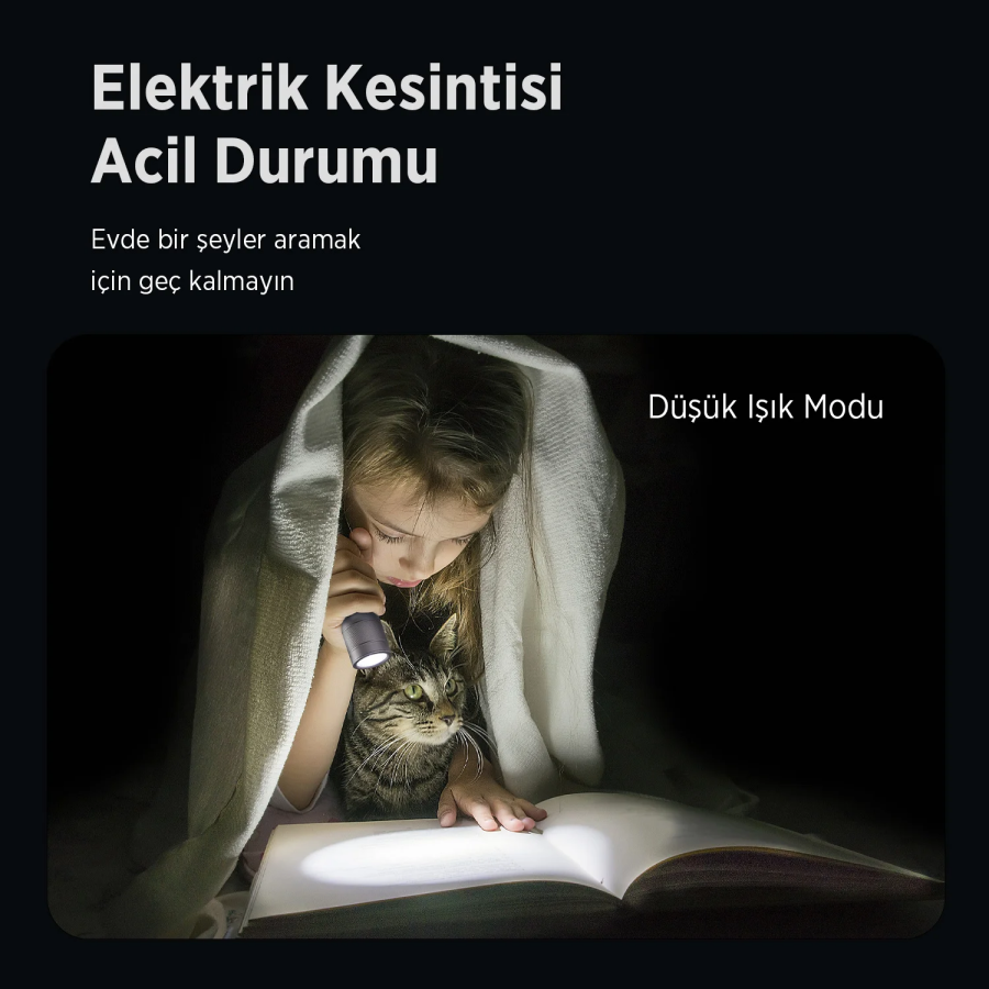 Bix BX2141FL 15W LED 300 Metre Uzun Menzilli Şarjlı El Feneri 650 Lümen Güç Göstergeli Zoom Özellikli Işıklı Kamp Feneri - 6