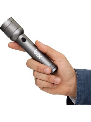 Bix BX2186FL 3W LED 300 Metre Uzun Menzilli Şarjlı El Feneri 910 Lümen Çok Modlu Işıklı Kamp Feneri - 2