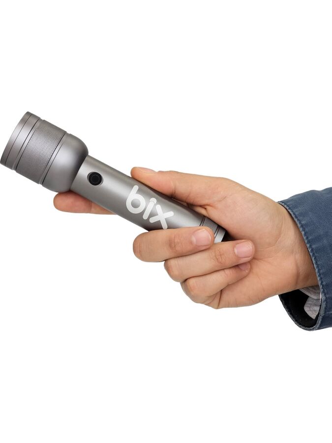 Bix BX6166FL 3W LED 368 Metre Uzun Menzilli Şarjlı El Feneri 1500 Lümen Çok Modlu Işıklı Kamp Feneri - 2